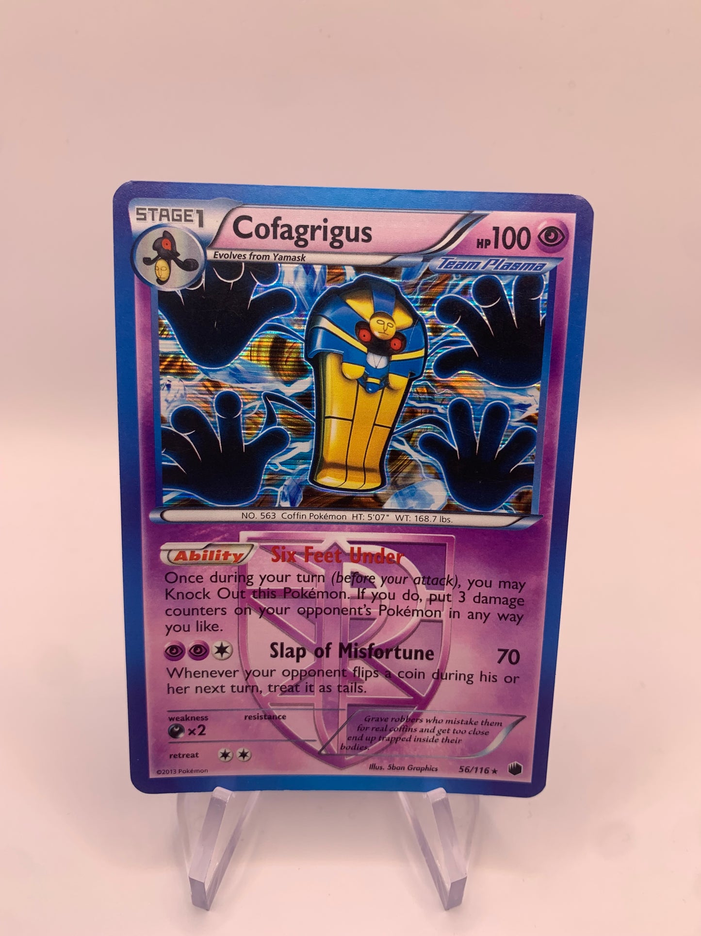 Pokemon Karte Holo Echnatoll 56/116 Englisch