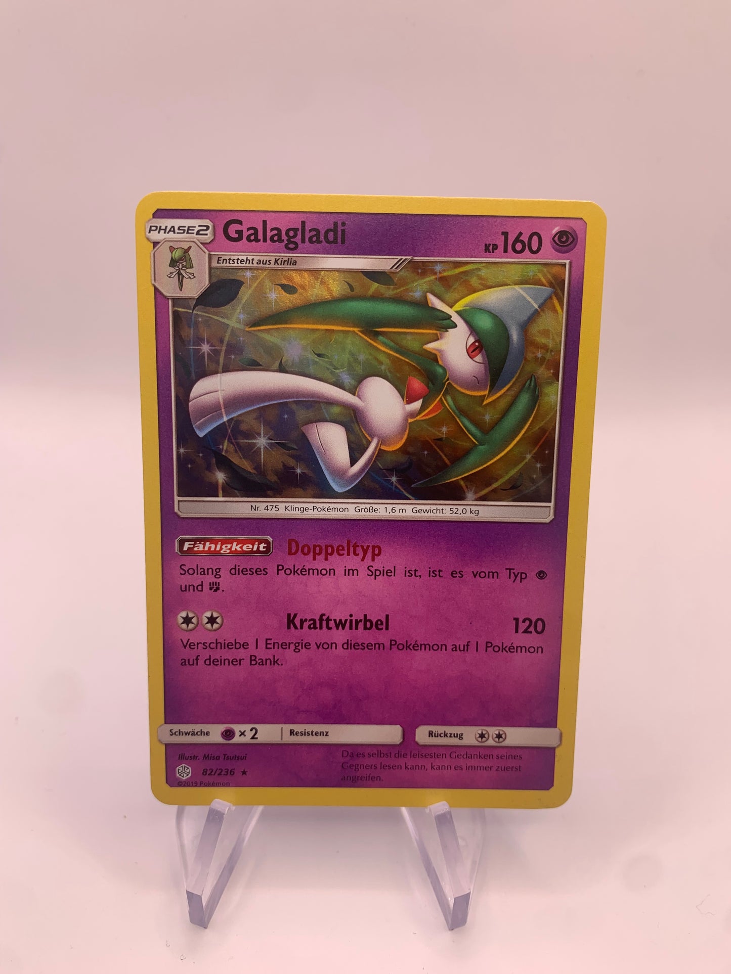 Pokemon Karte Holo Galagladi 82/236 Deutsch