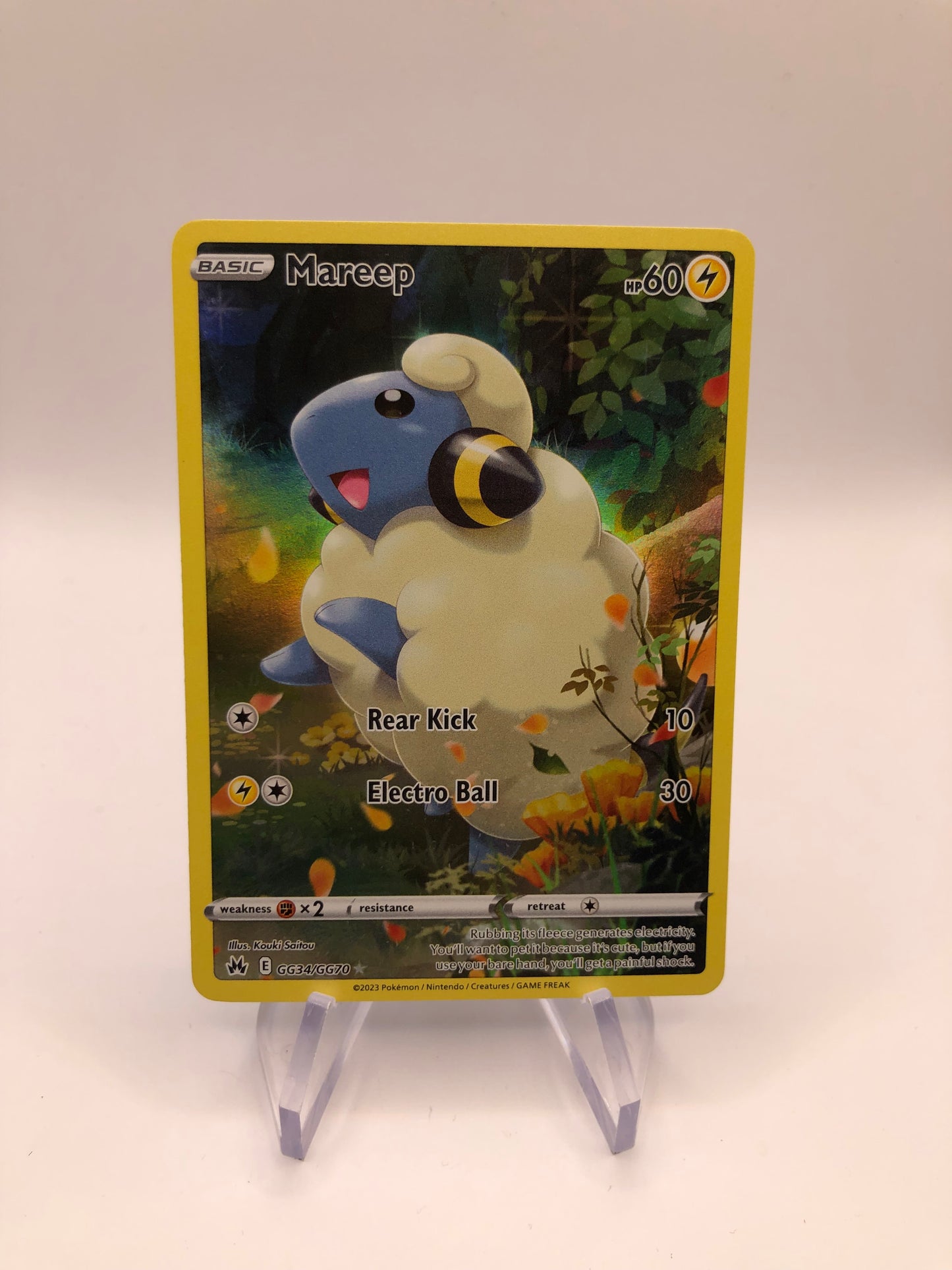 Pokemon Karte Art-Rare Mareep TG34/TG70 Englisch