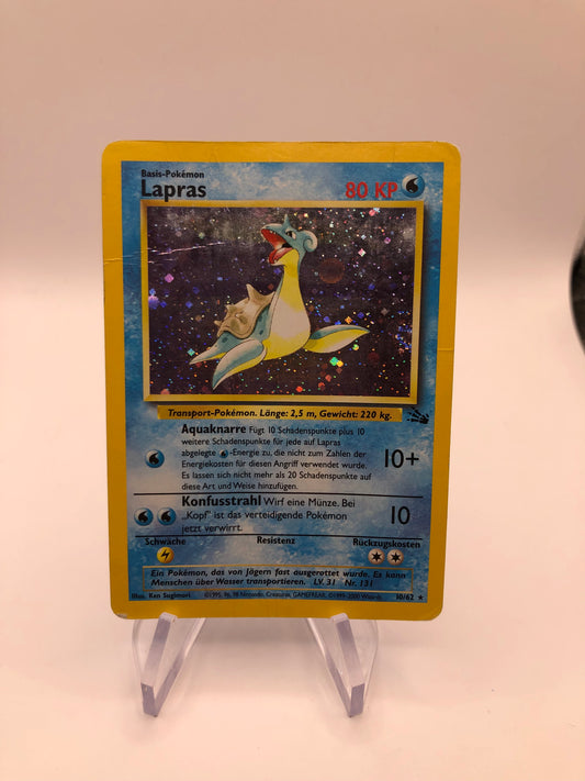 Pokemon Karte Holo Fossil Lapras 10/62 Deutsch