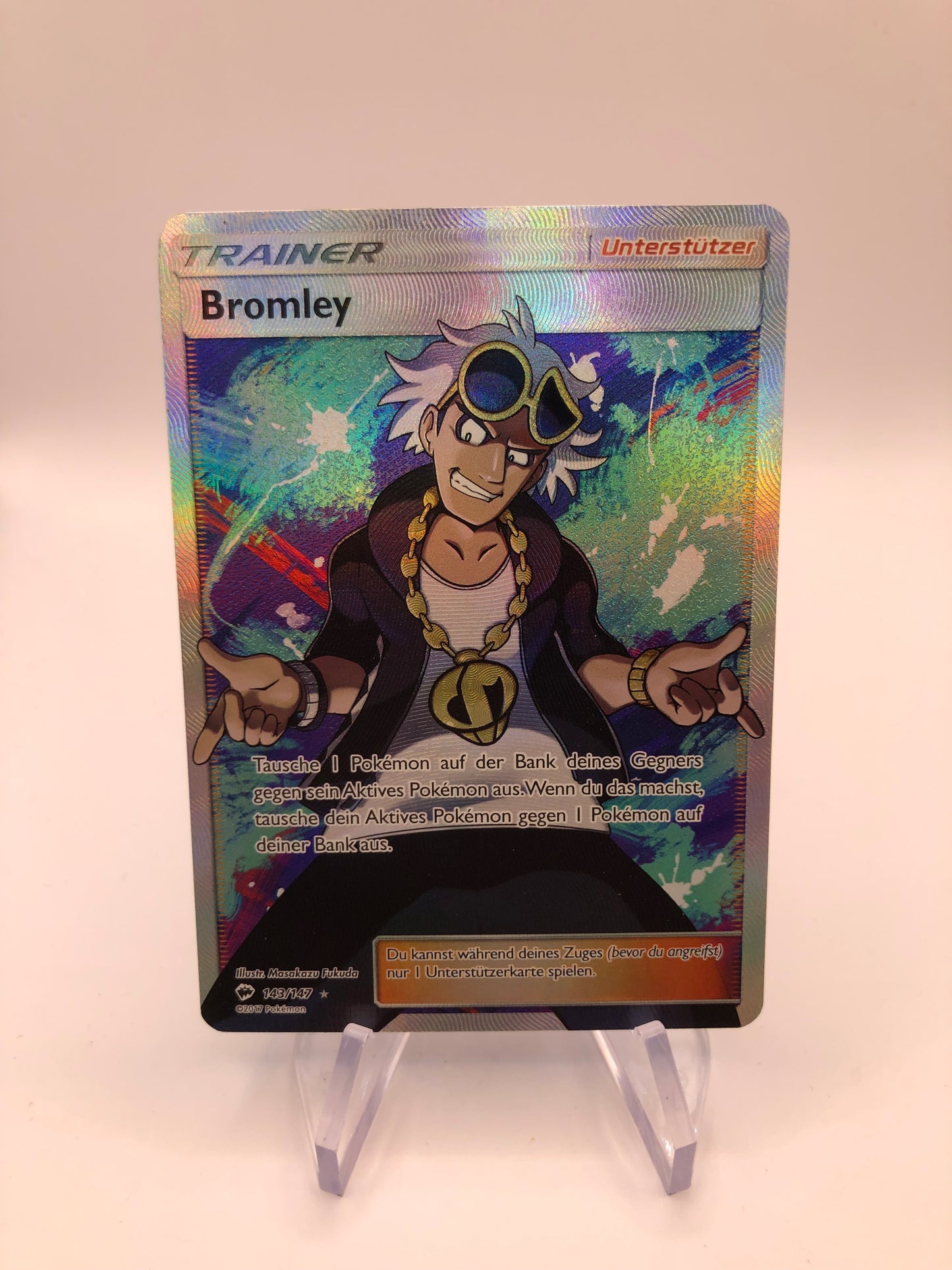 Pokemon Karte Trainer Bromley 143/147 Deutsch