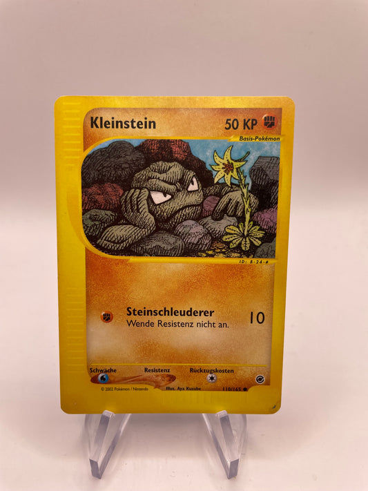 Pokemon Karte e-Series Kleinstein 110/165 Deutsch