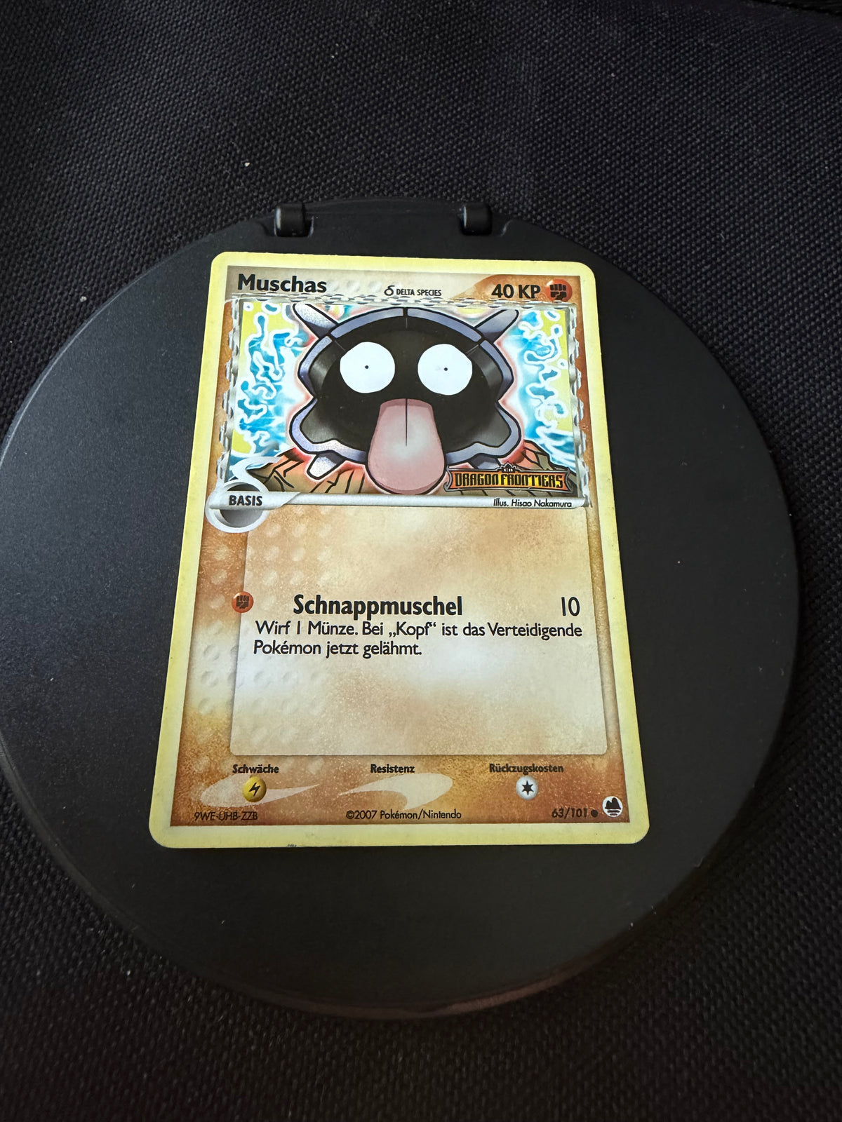 Pokemon Karte Stamp Delta Specie Muschas 63/101 Deutsch
