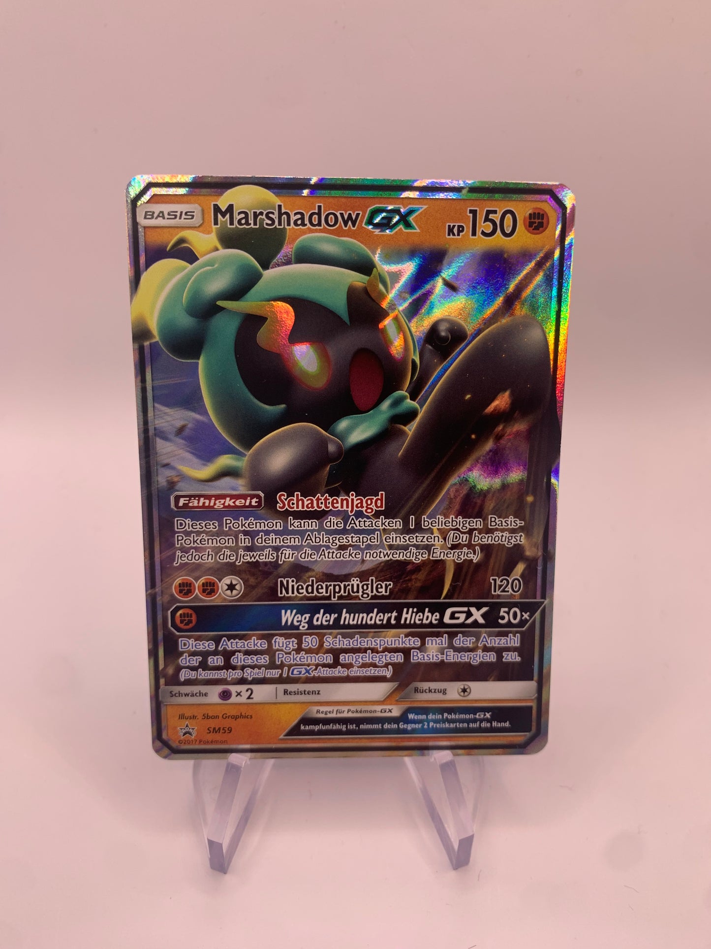 Pokemon Karte GX Promo Marshadow SM59 Deutsch