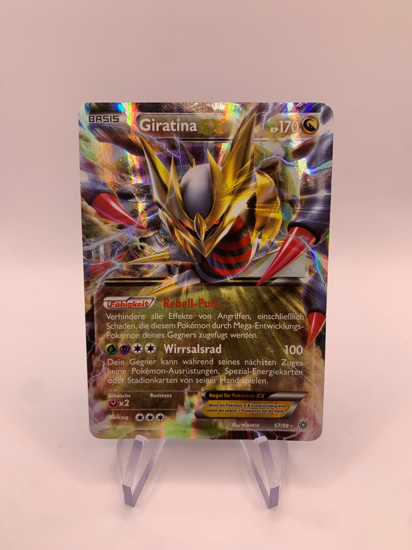 Pokemon card ex Giratina 57/98 German