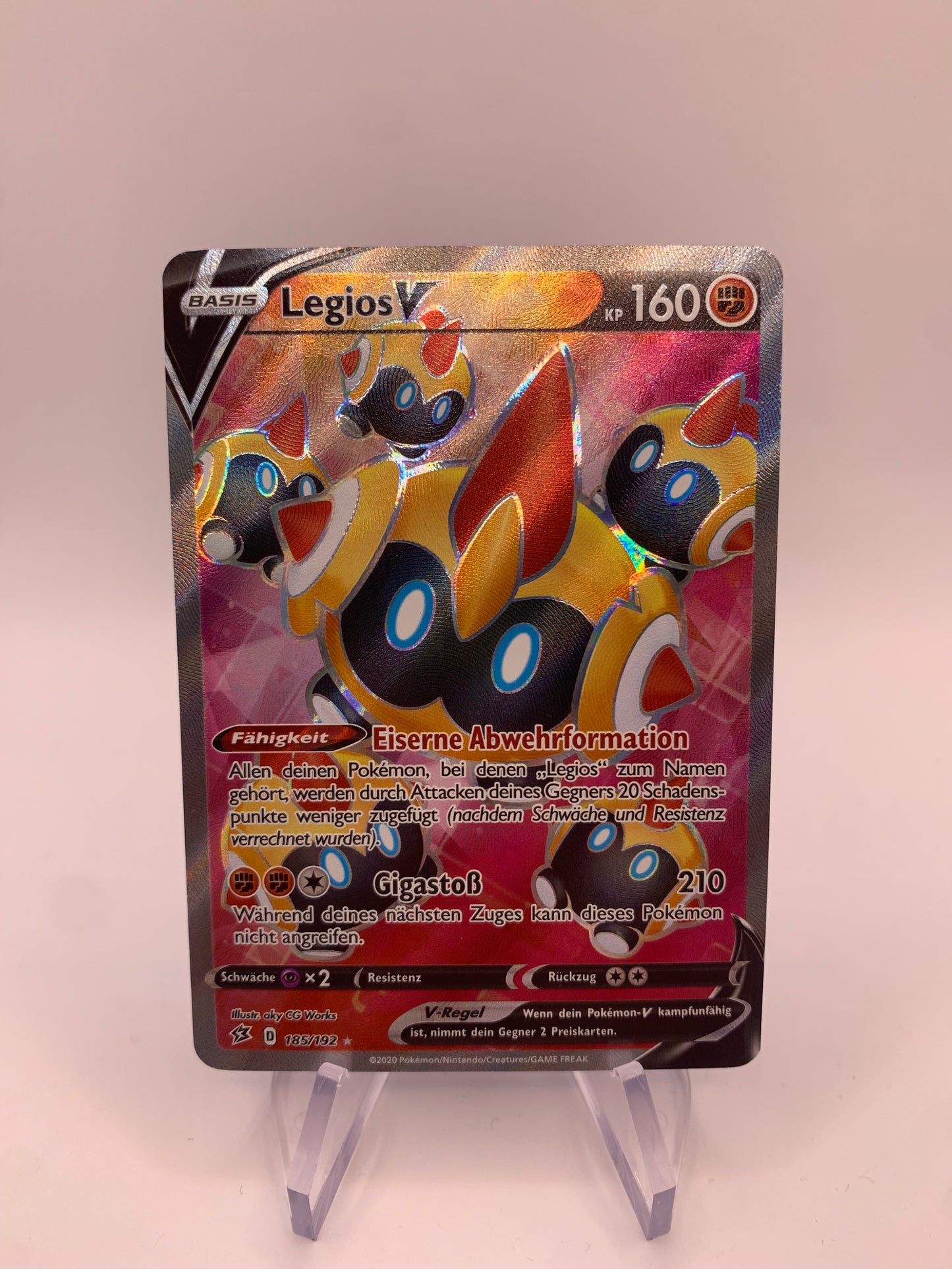 Pokémon card V Legios 185/192 German