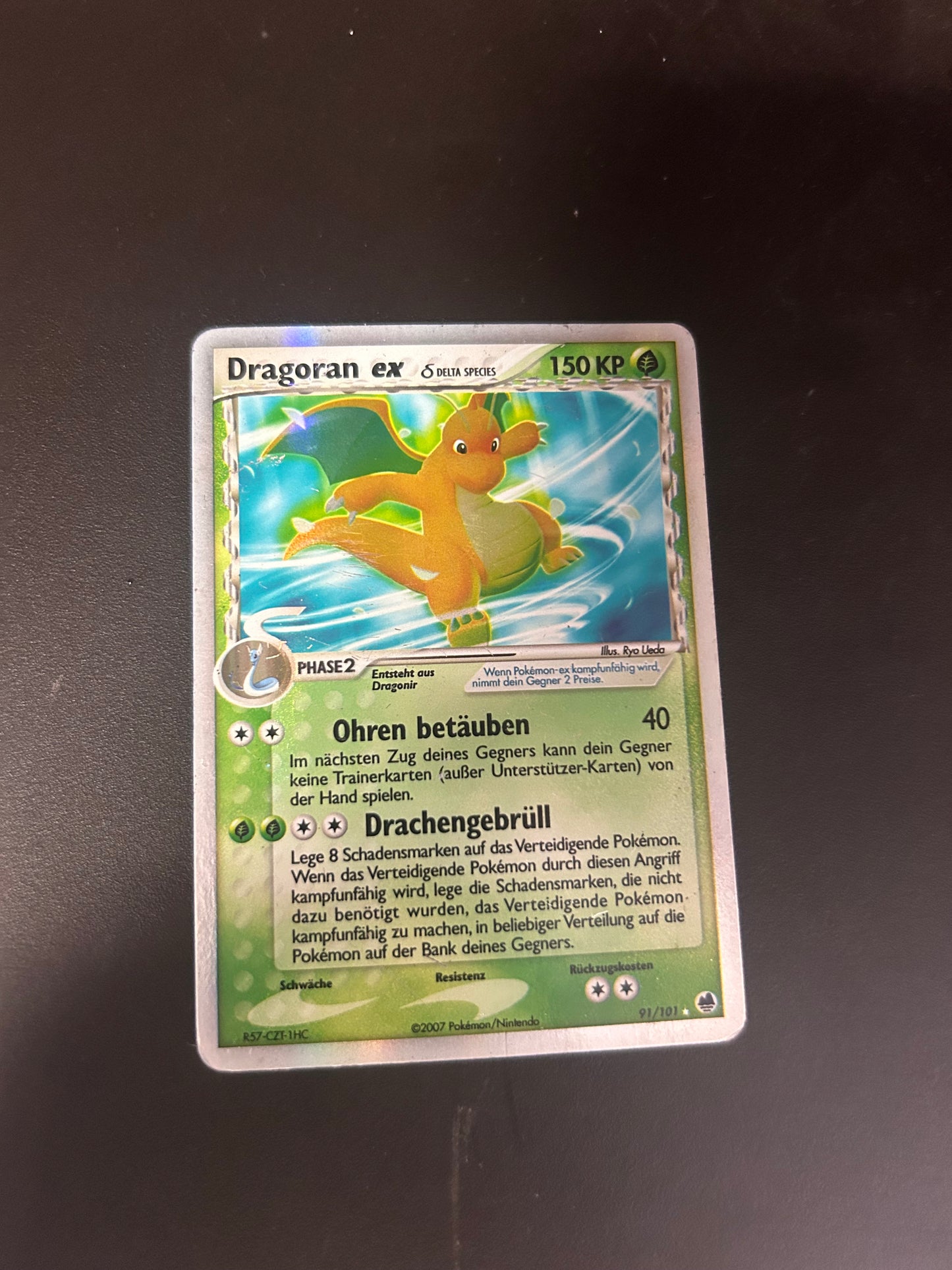 Pokemon Karte Ex Delta Dragoran 91/101 Deutsch