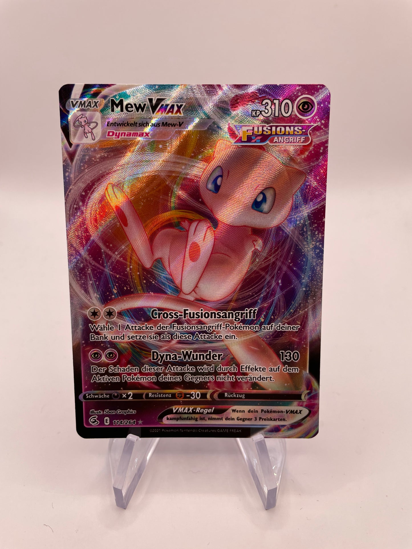 Pokemon Karte Vmax Mew 114/264 Deutsch