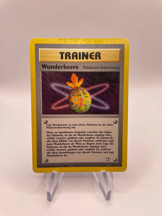 Pokemon Karte Neo Genesis Trainer Wunderbeere 94/111 Deutsch
