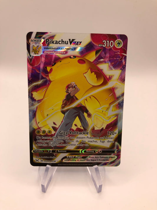 Pokemon Karte Vmax Alt-Art Pikachu TG17/TG39 Deutsch