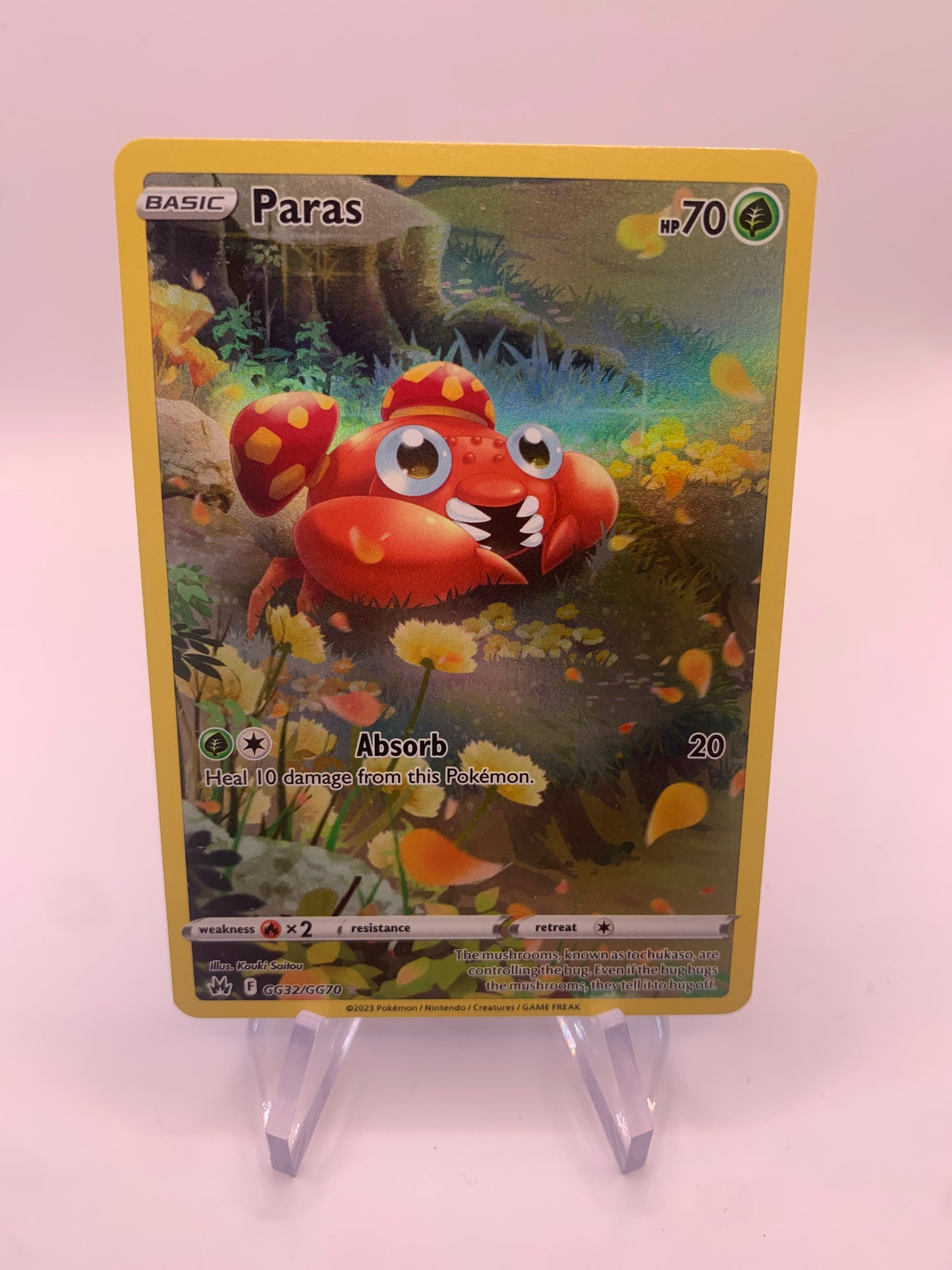 Pokemon Karte Art-Rare Paras GG32/GG70 Englisch