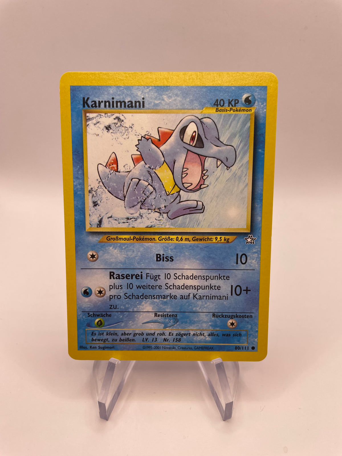 Pokemon Karte Karnimani Neo Genesis 80/111 Deutsch