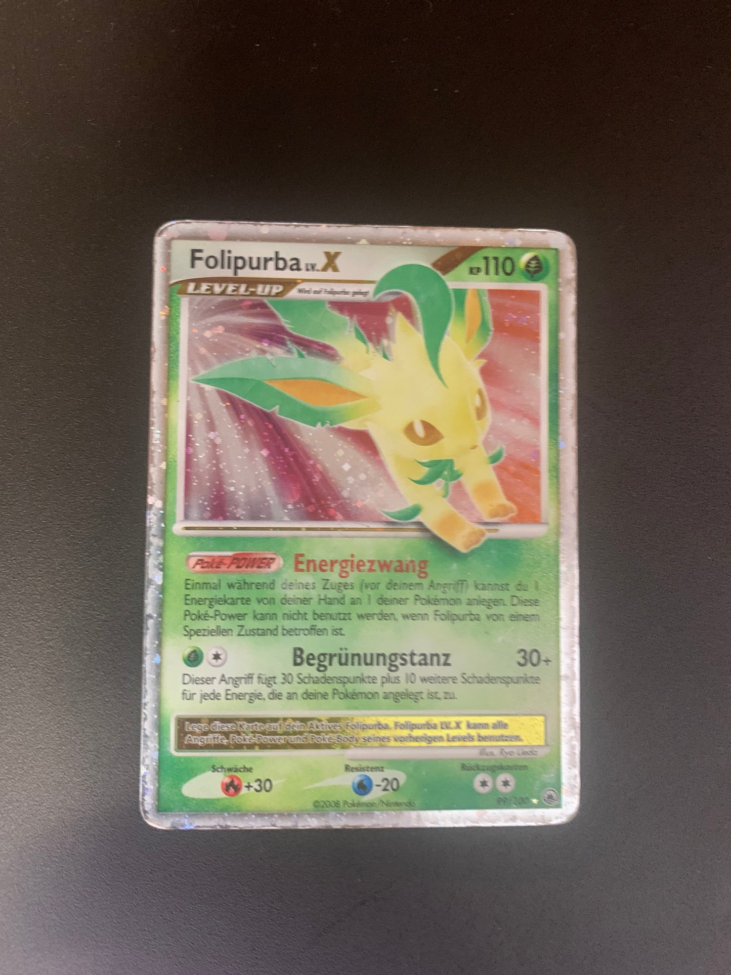 Pokemon Karte Lv.X Folipurba 99/100 Deutsch