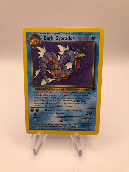 Pokemon Karte Rocket Dunkles Garados 25/82 Englisch