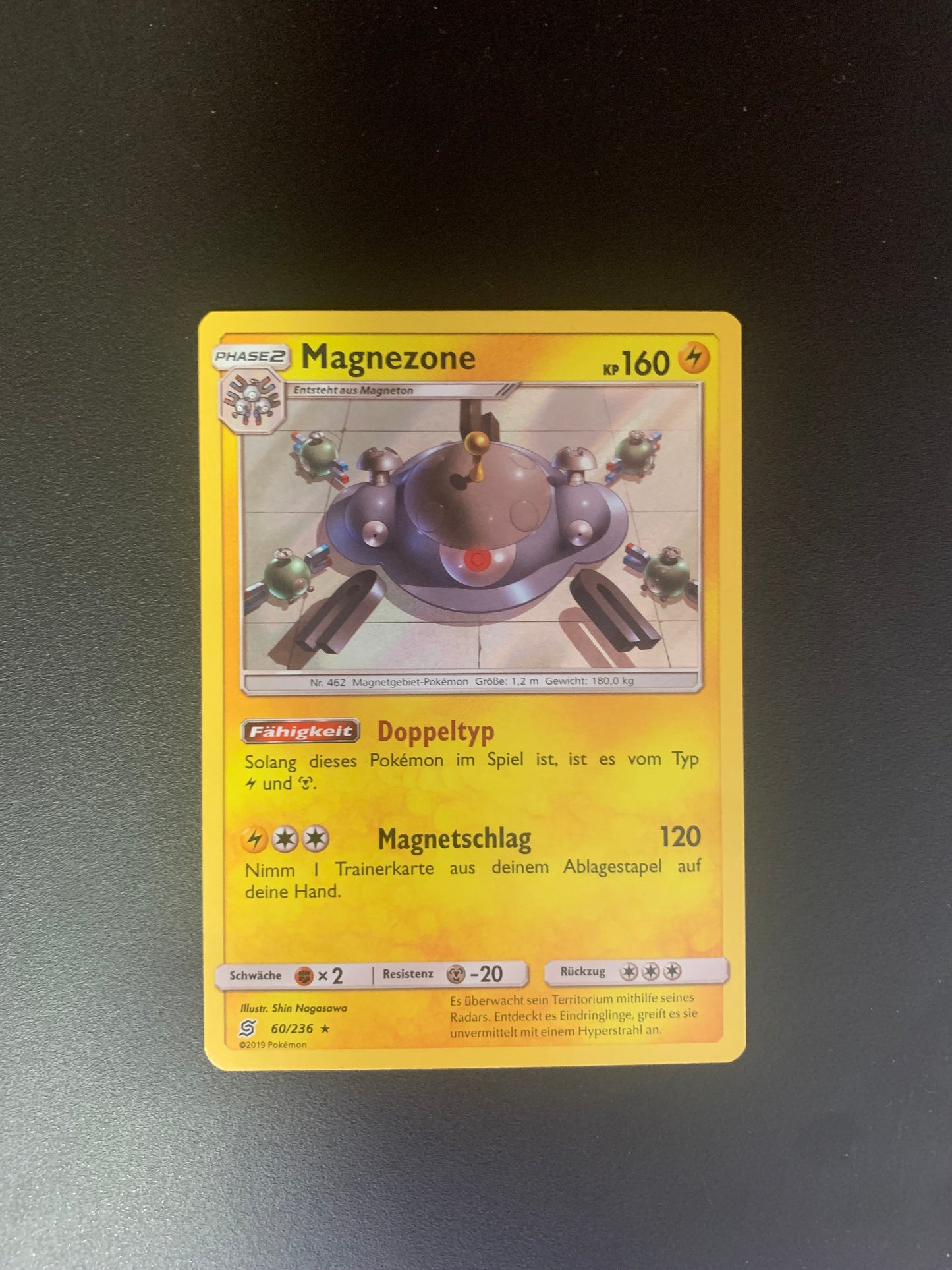 Pokemon Karte Holo Magnezone 60/236 Deutsch