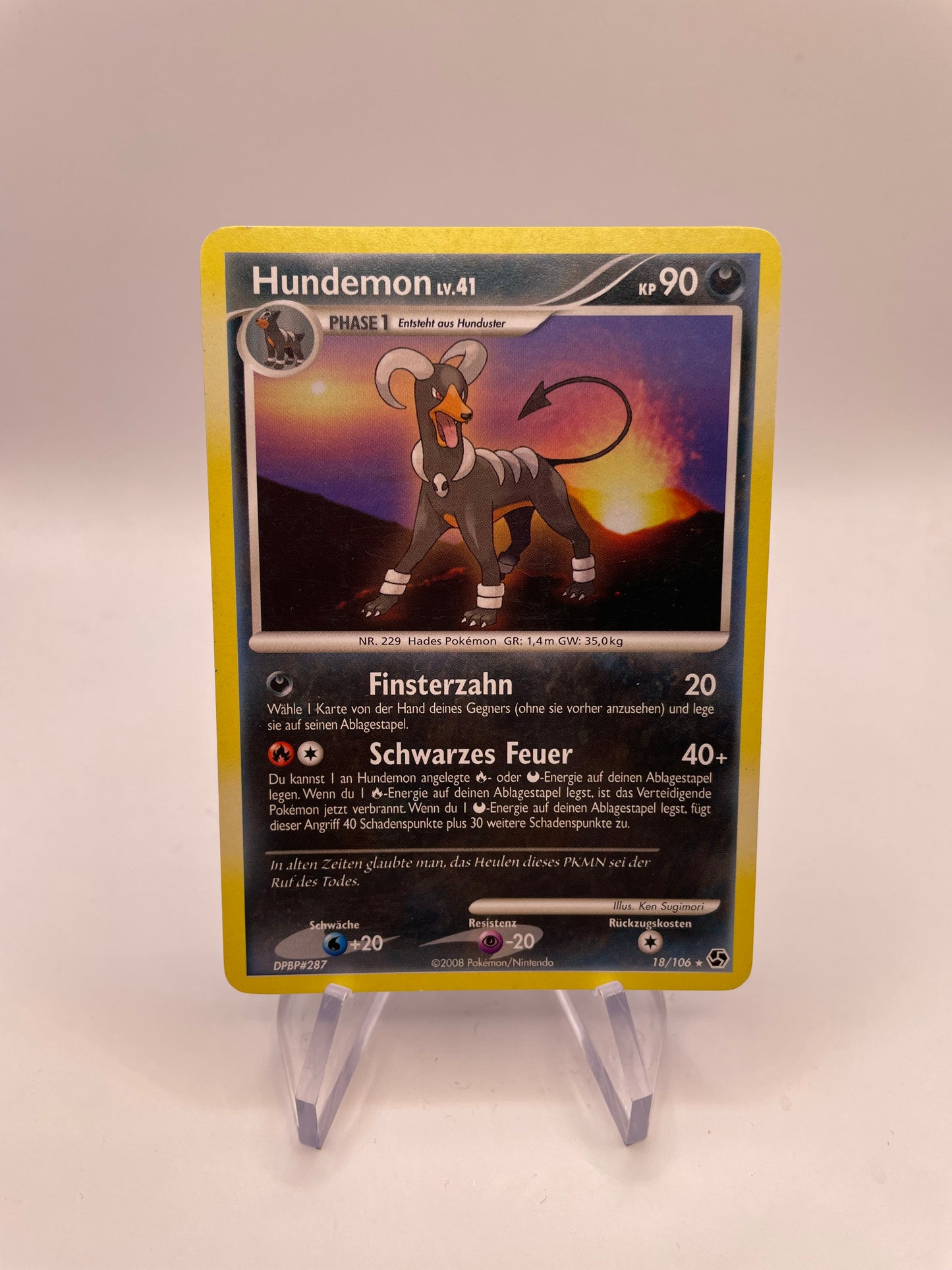 Pokémon Karte Hundemon 18/106 Deutsch