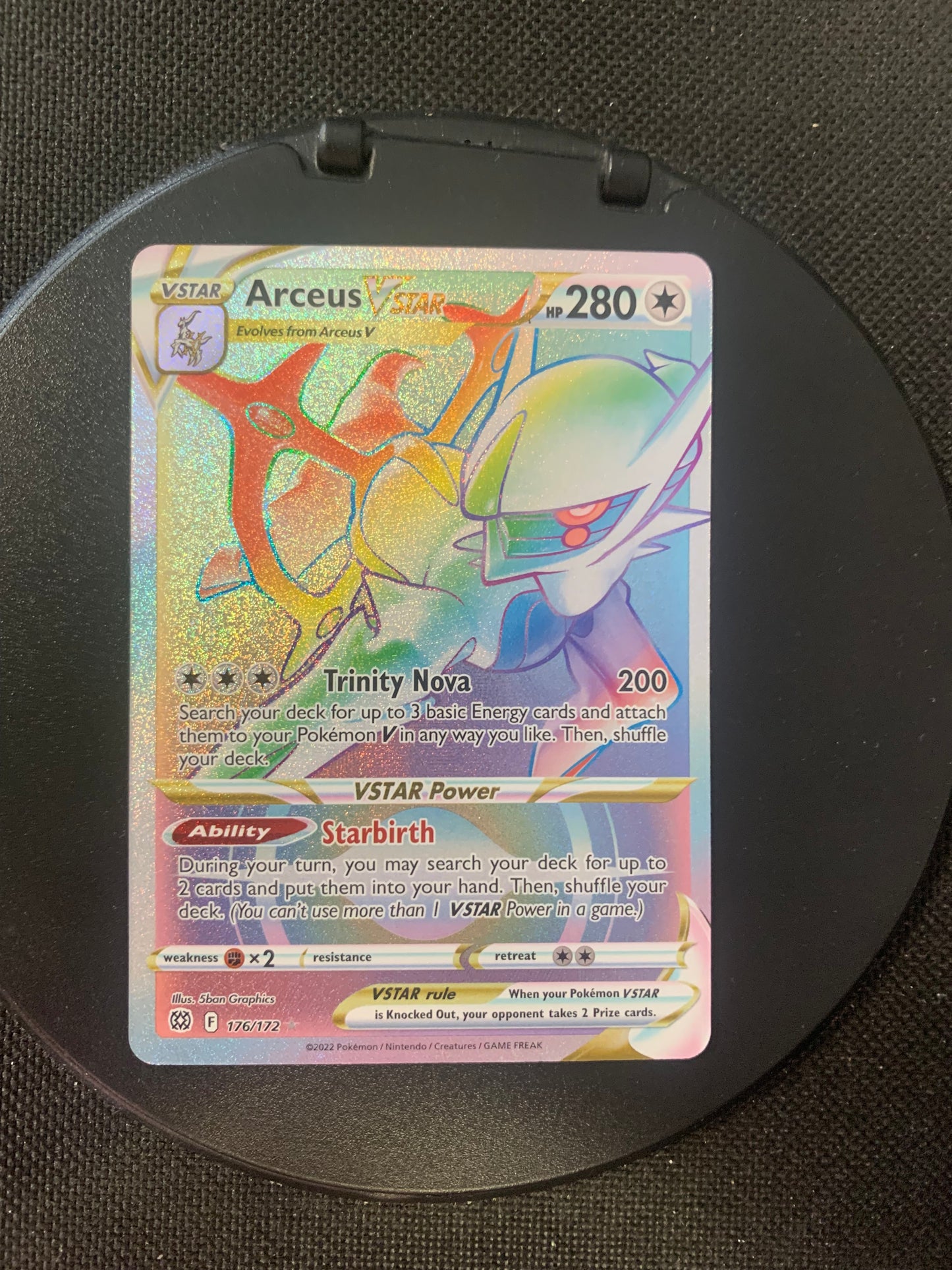 Pokemon Karte VStar Rainbow Arceus 176/172 Englisch