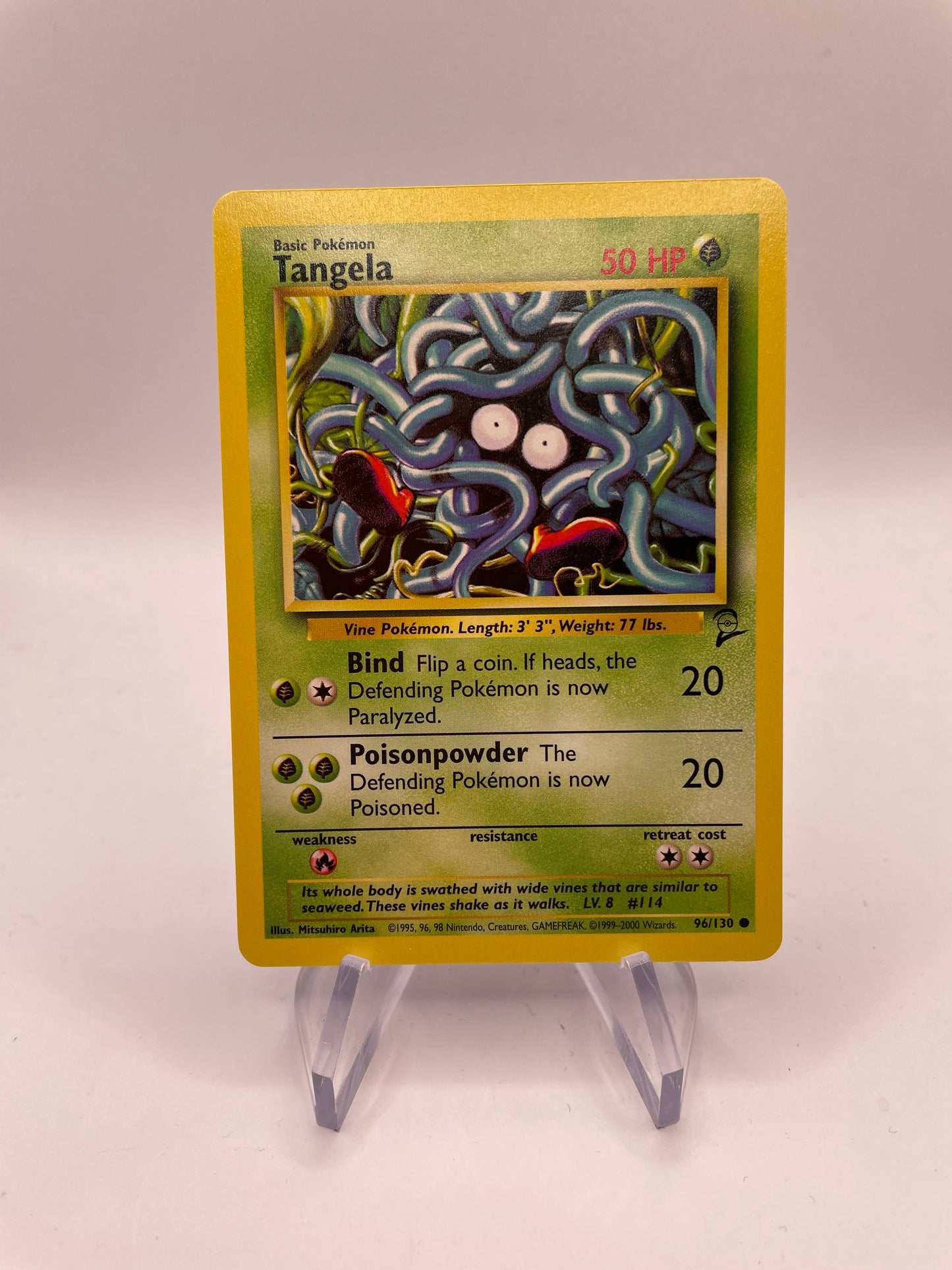 Pokemon Karte Base Set 2 Tangela 96/130 Englisch