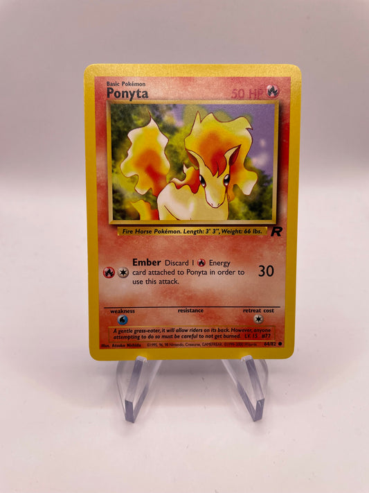 Pokemon Karte Rocket Ponyta 64/82 Englisch