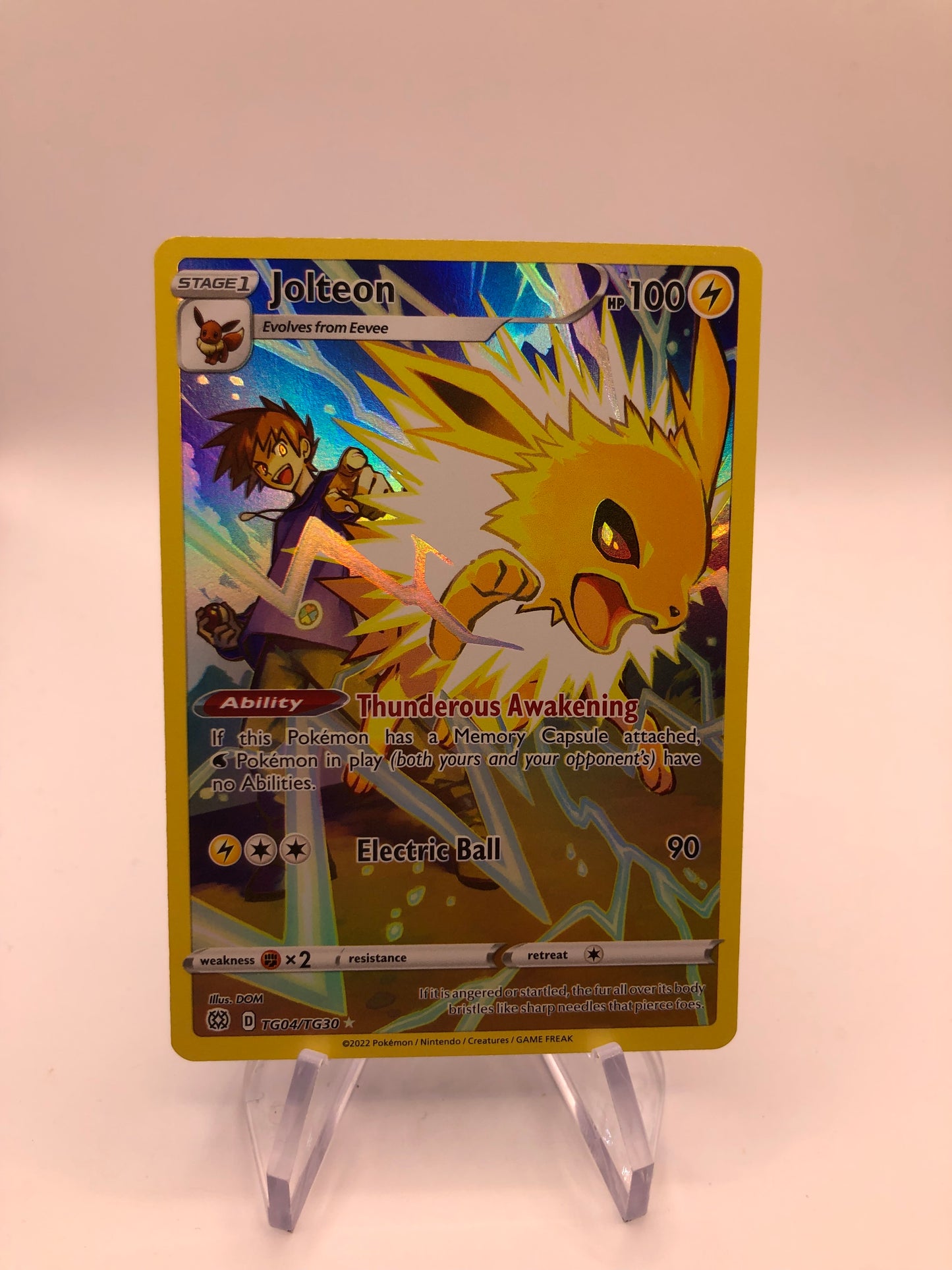 Pokemon Karte Art Rare Jolteon TG04/TG30 Englisch