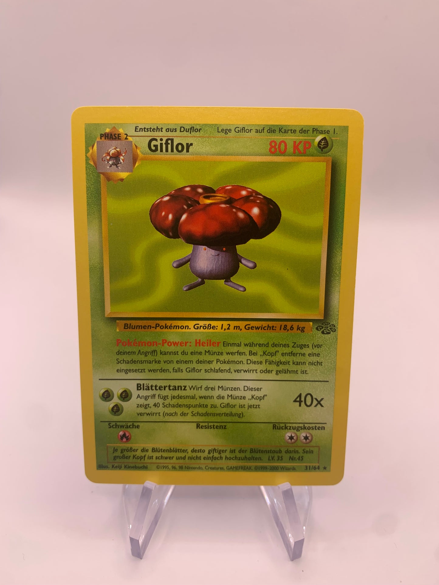 Pokemon Karte Jungel Giflor 31/64 Deutsch