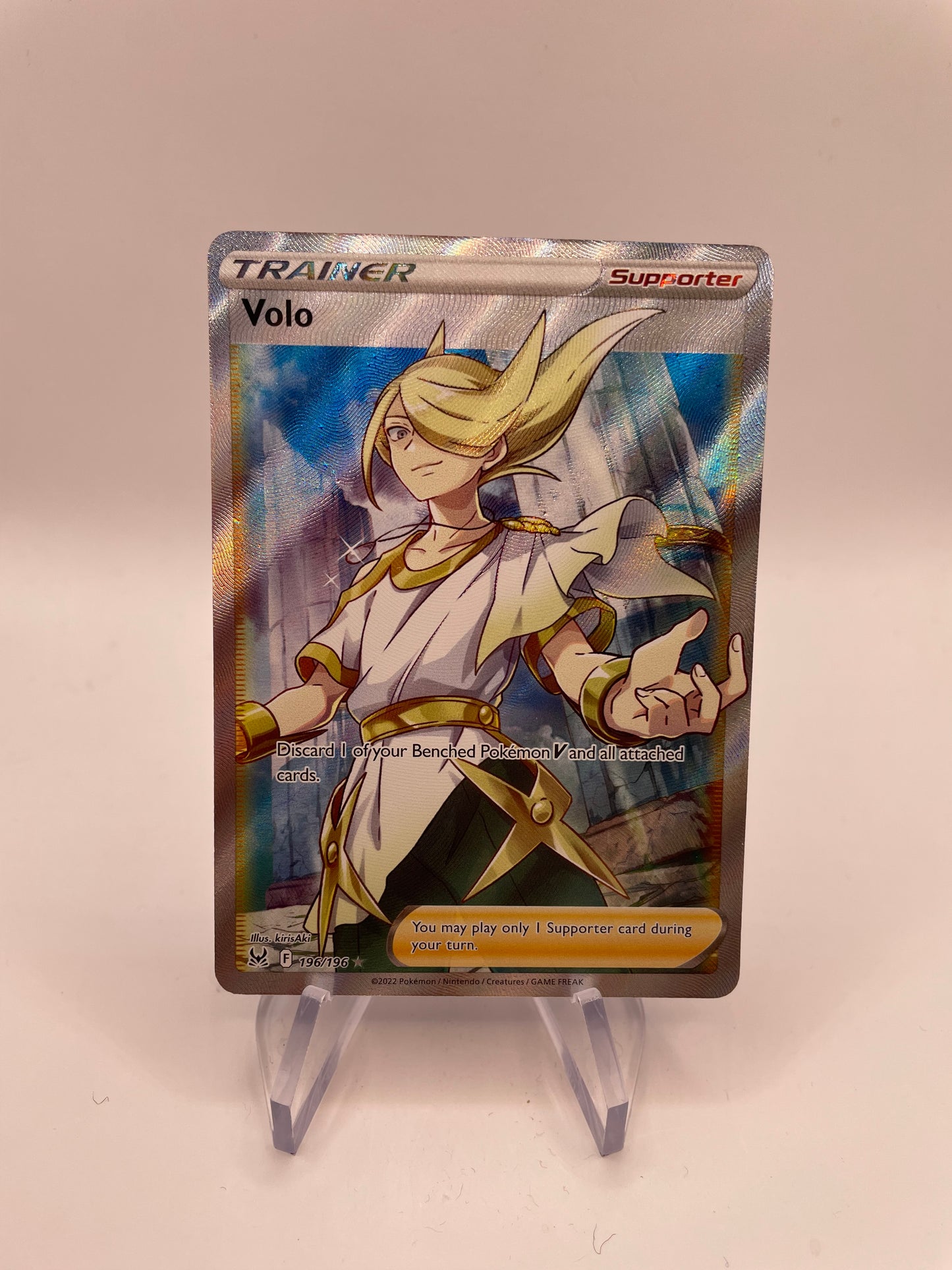 Pokemon Karte Trainer Volo 196/196 Englisch