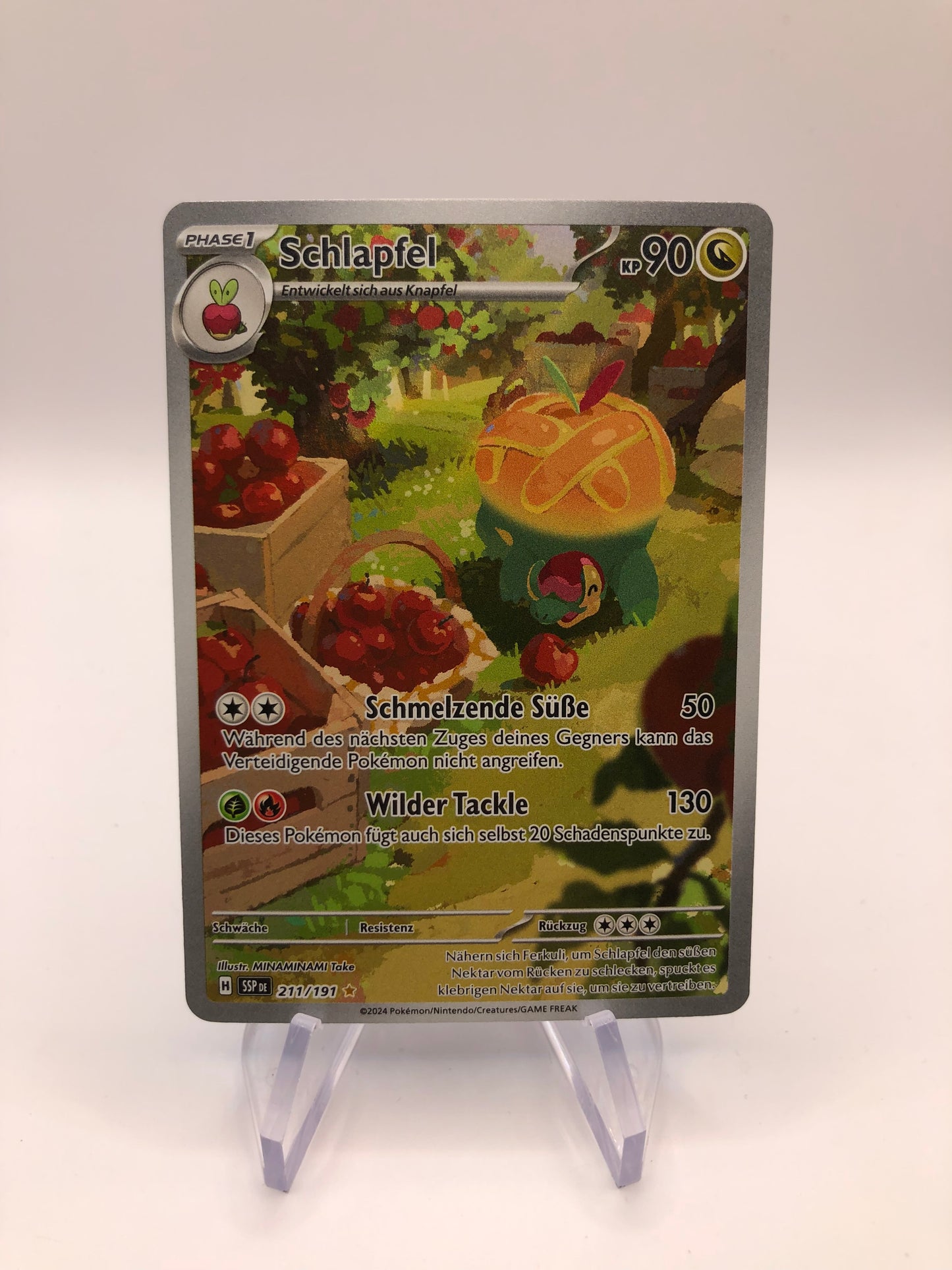 Pokemon Karte Art Rare Schlapfel 211/191 Deutsch
