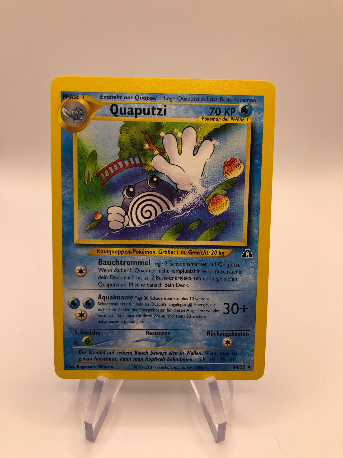 Pokemon Karte Neo Discovery Quaputzi 44/75 Deutsch