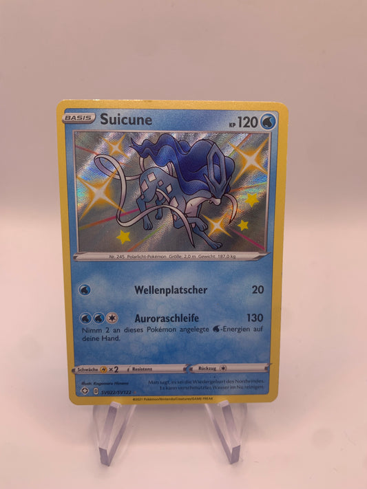 Pokemon Karte Holo Suicune SV22/SV122 Deutsch