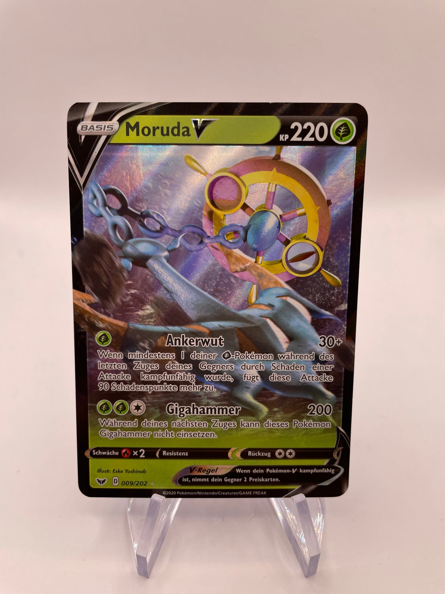 Pokemon Karte V Moruda 9/202 Deutsch