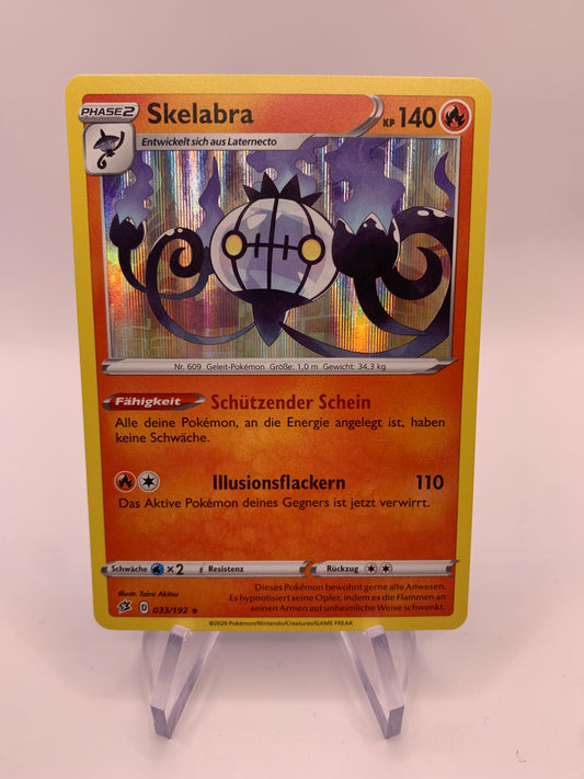 Pokémon Karte Holo Skelabra 33/192 deutsch