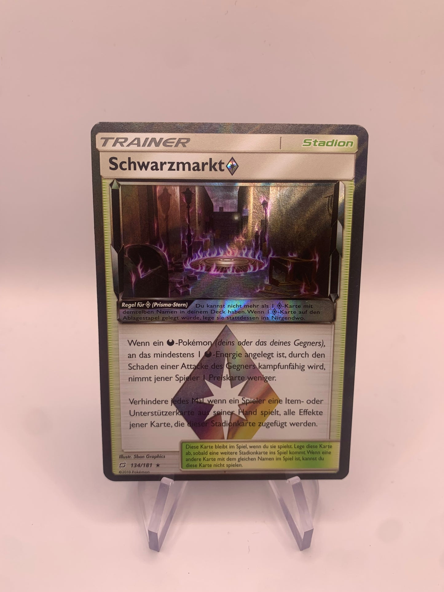 Pokemon Karte Trainer Holo Schwarzmarkt 134/181 Deutsch