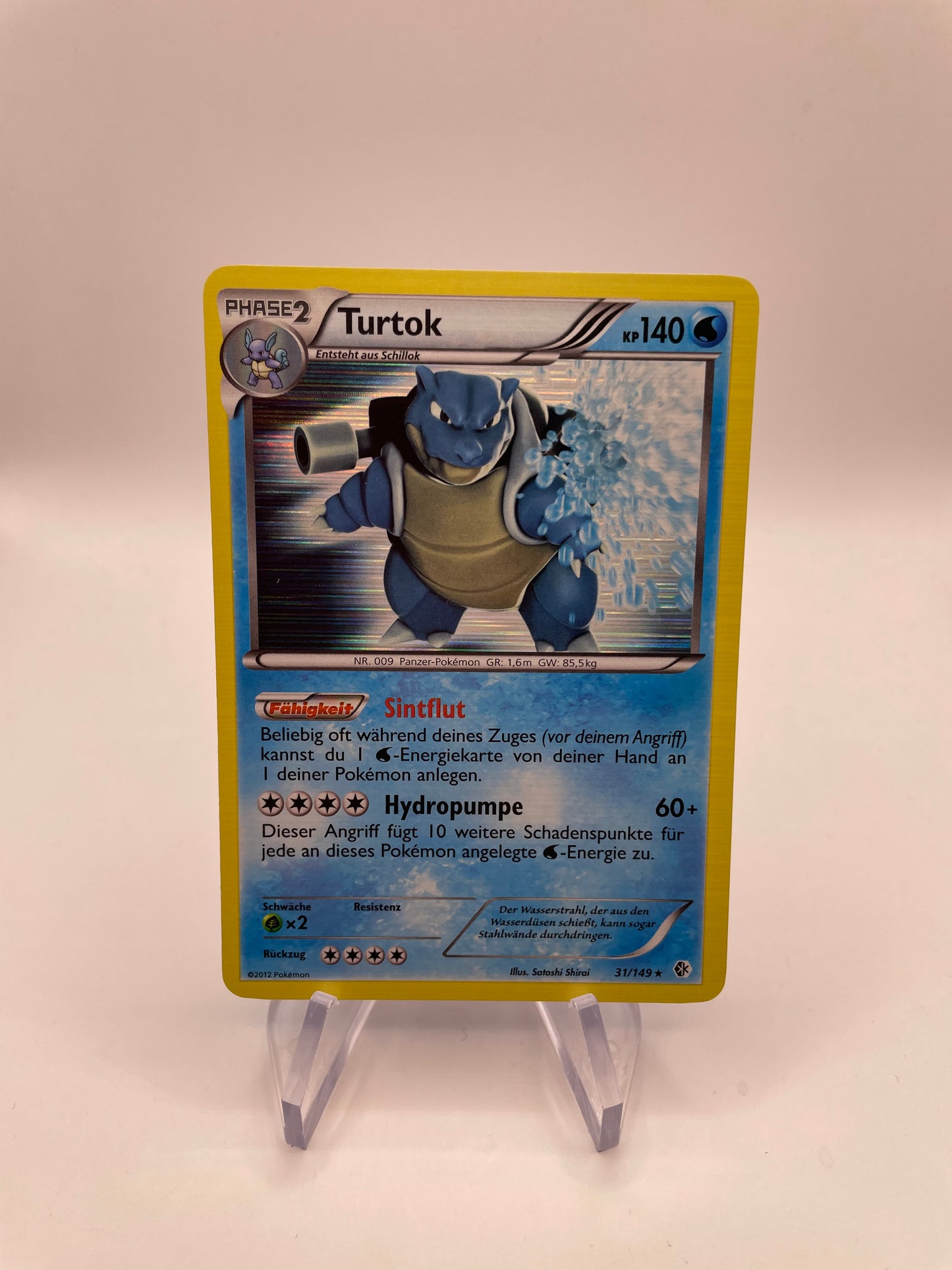 Pokemon Karte Holo Turtok 31/149 Deutsch
