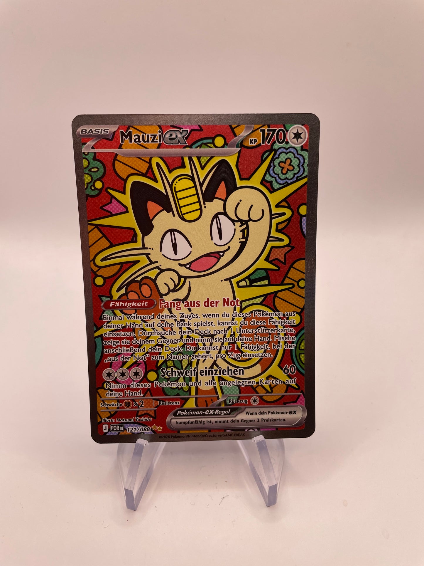 Pokemon Karte Ex Mauzi 121/88 Deutsch