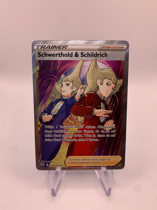 Pokemon Karte Trainer Schwerthold&Schildrich TG28/TG30  Deutsch