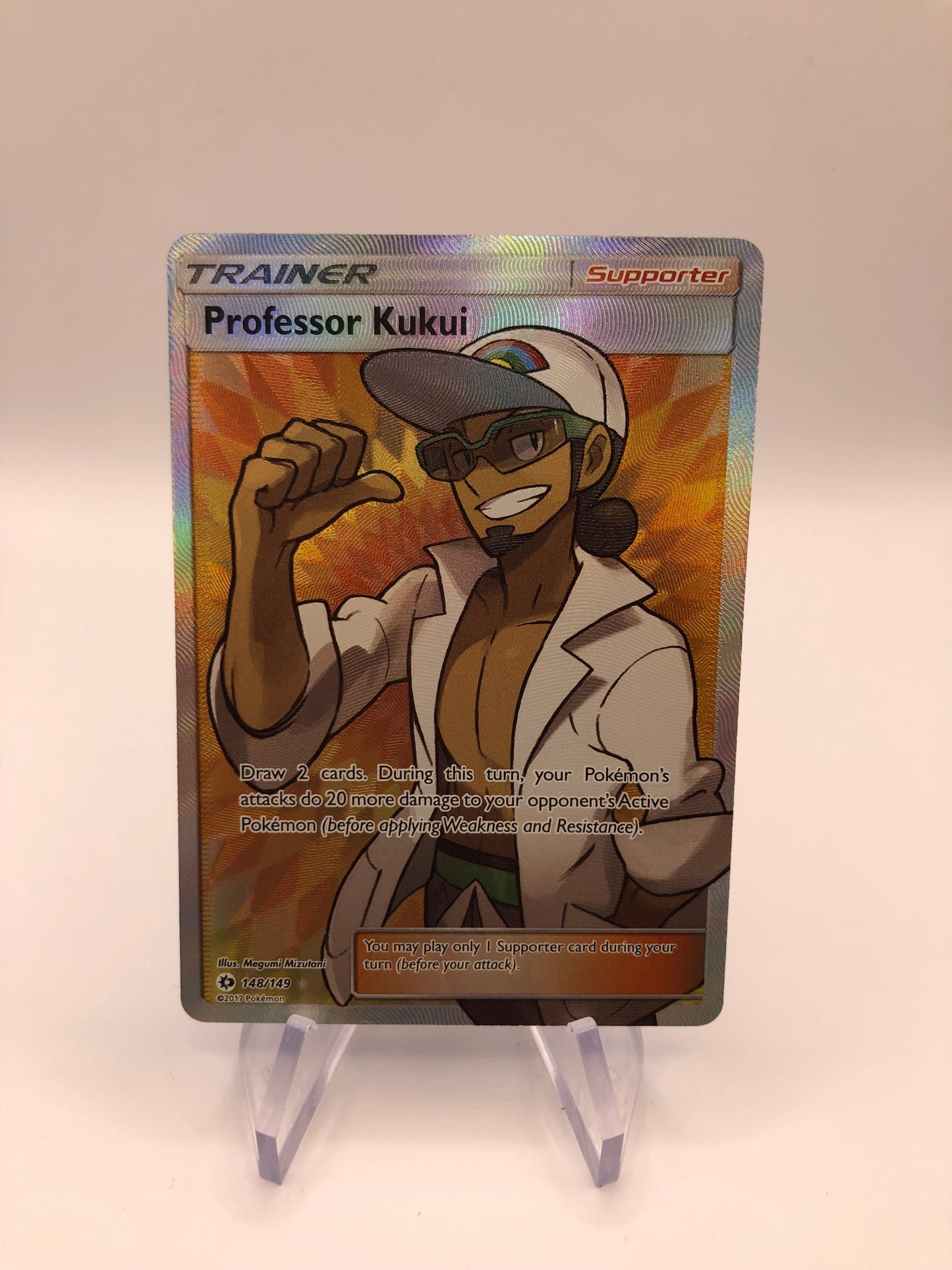 Pokemon Karte Trainer Professor Kukui 148/149 Englisch