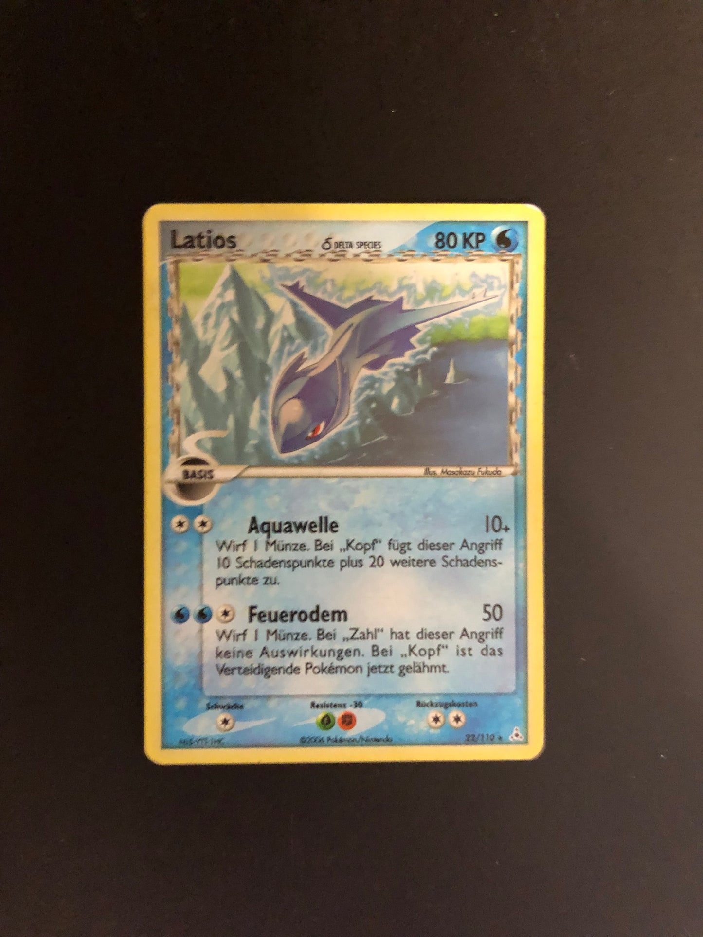 Pokemon Karte Holo Latios 23/110 Deutsch