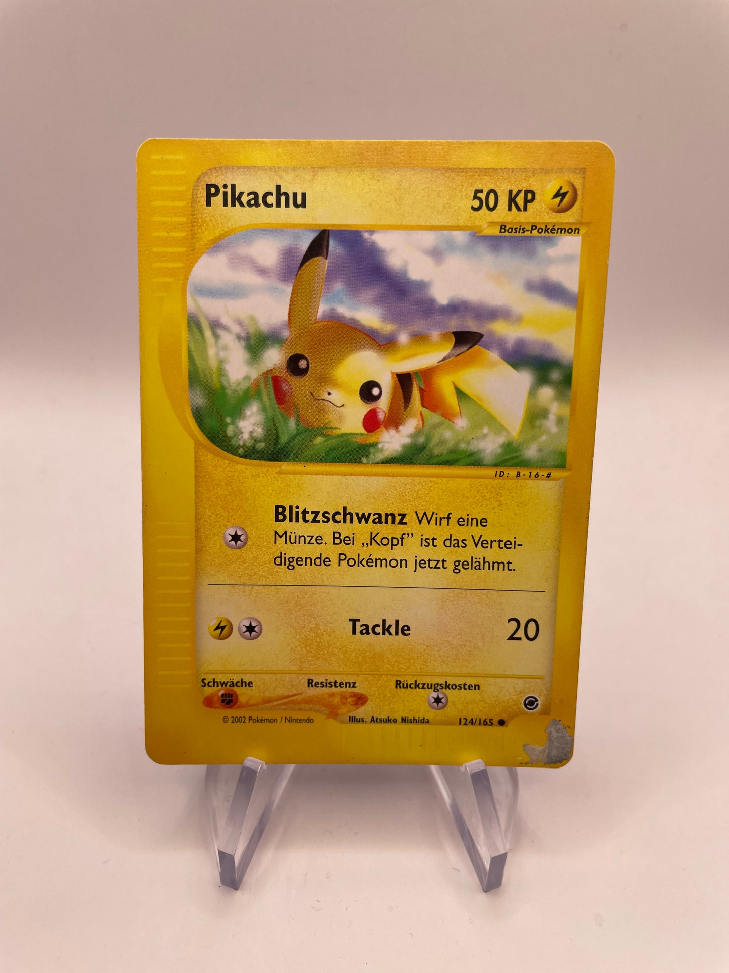 Pokemon Karte e-Series Pikachu 124/165 Deutsch