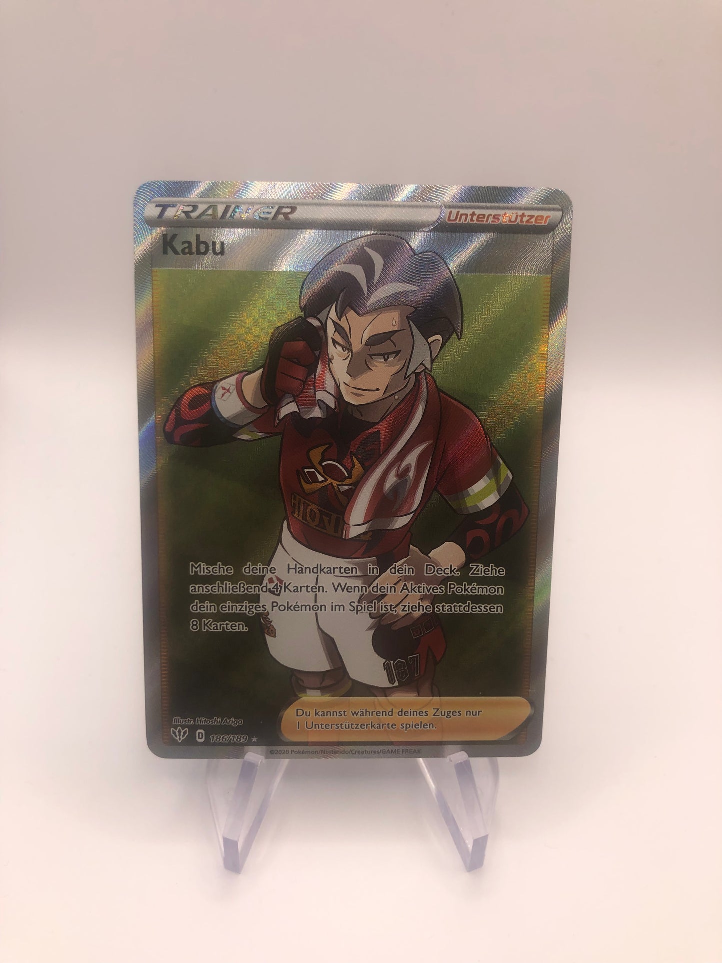 Pokemon Karte Trainer Kabu 186/189 Deutsch