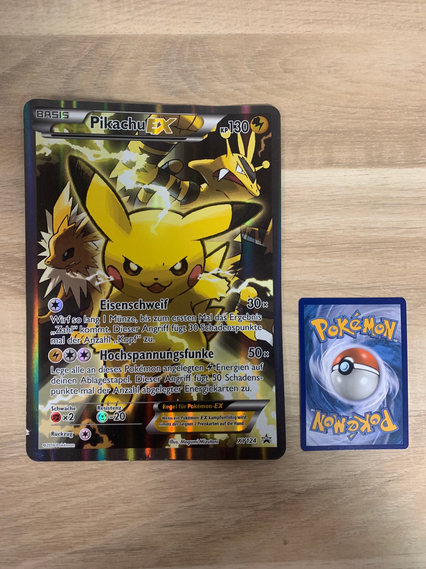 Pokemon Karte EX Promo Pikachu XY124 Deutsch