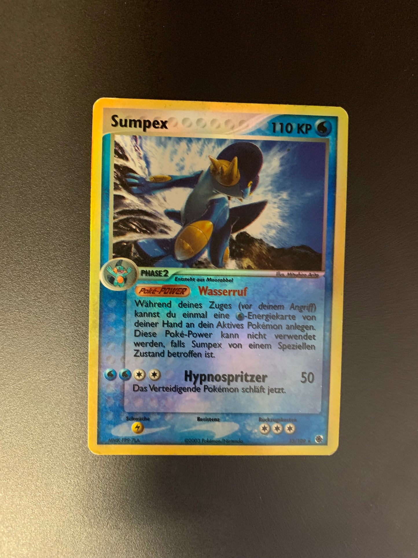 Pokemon Karte Reverse Sumpex 13/109 Deutsch