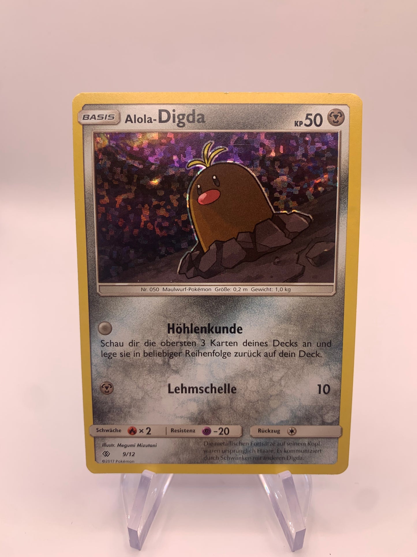 Pokemon Karte McDonalds Alola-Digda 9/12 deutsc