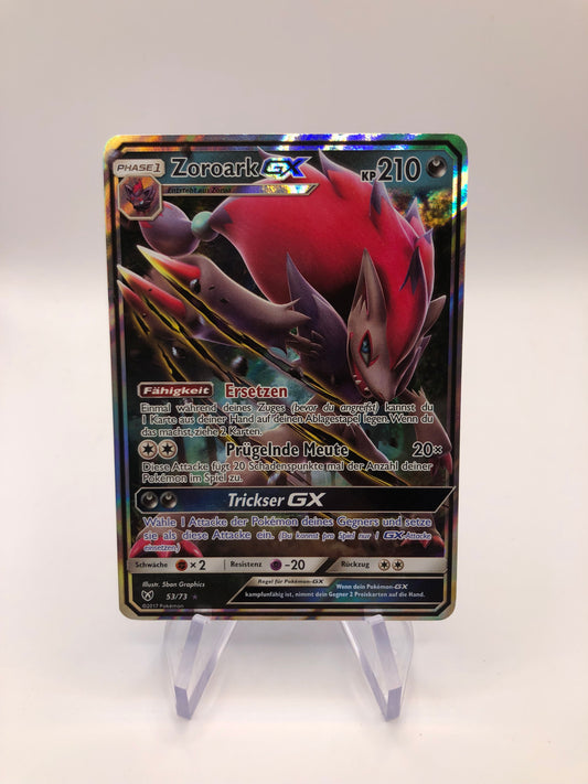 Pokemon Karte GX Zoroark 53/73 Deutsch