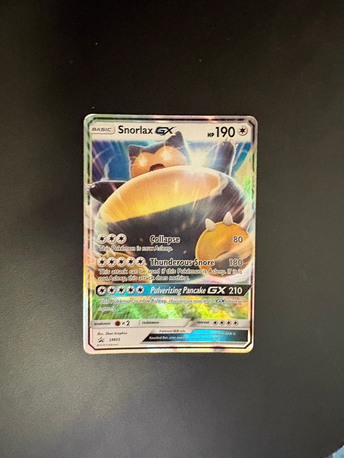 Pokemon Karte GX Promo Relaxo SM05 Deutsch