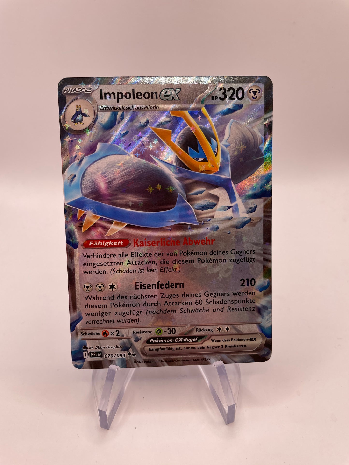 Pokemon Karte Impoleon ex 70/94 Deutsch