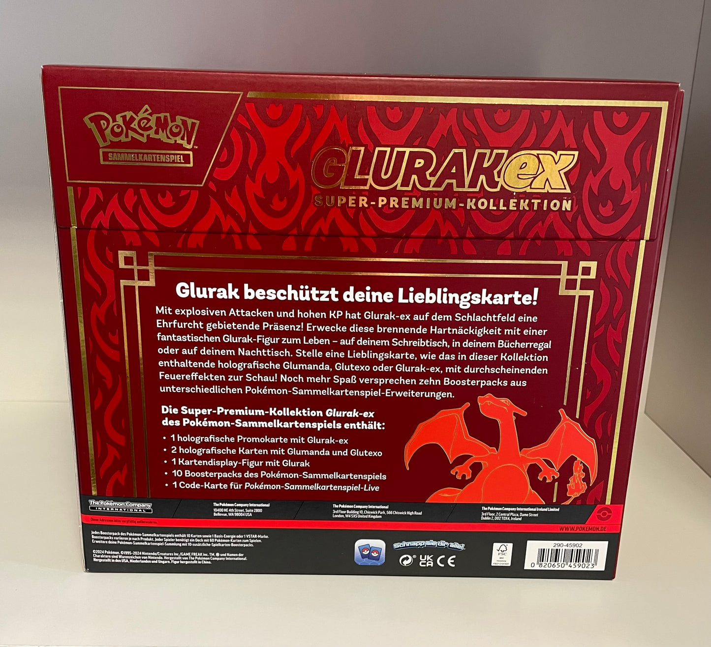Pokemon OVP EX Glurak Super Premium Kollektion Deutsch