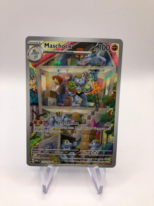 Pokemon Karte Art Rare Maschock 177/165 Deutsch
