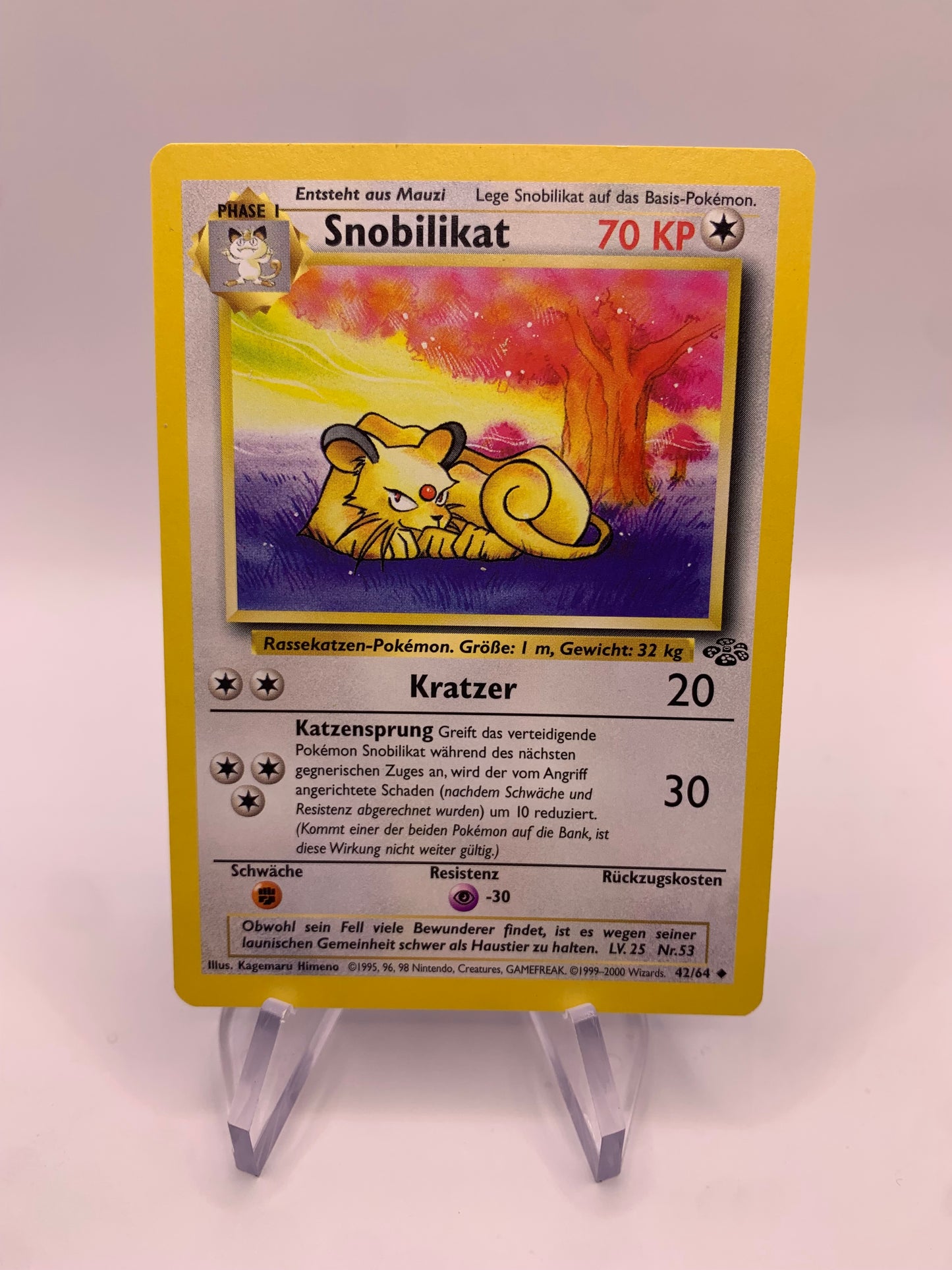 Pokémon Card Snobilikat 42/64 Jungle German