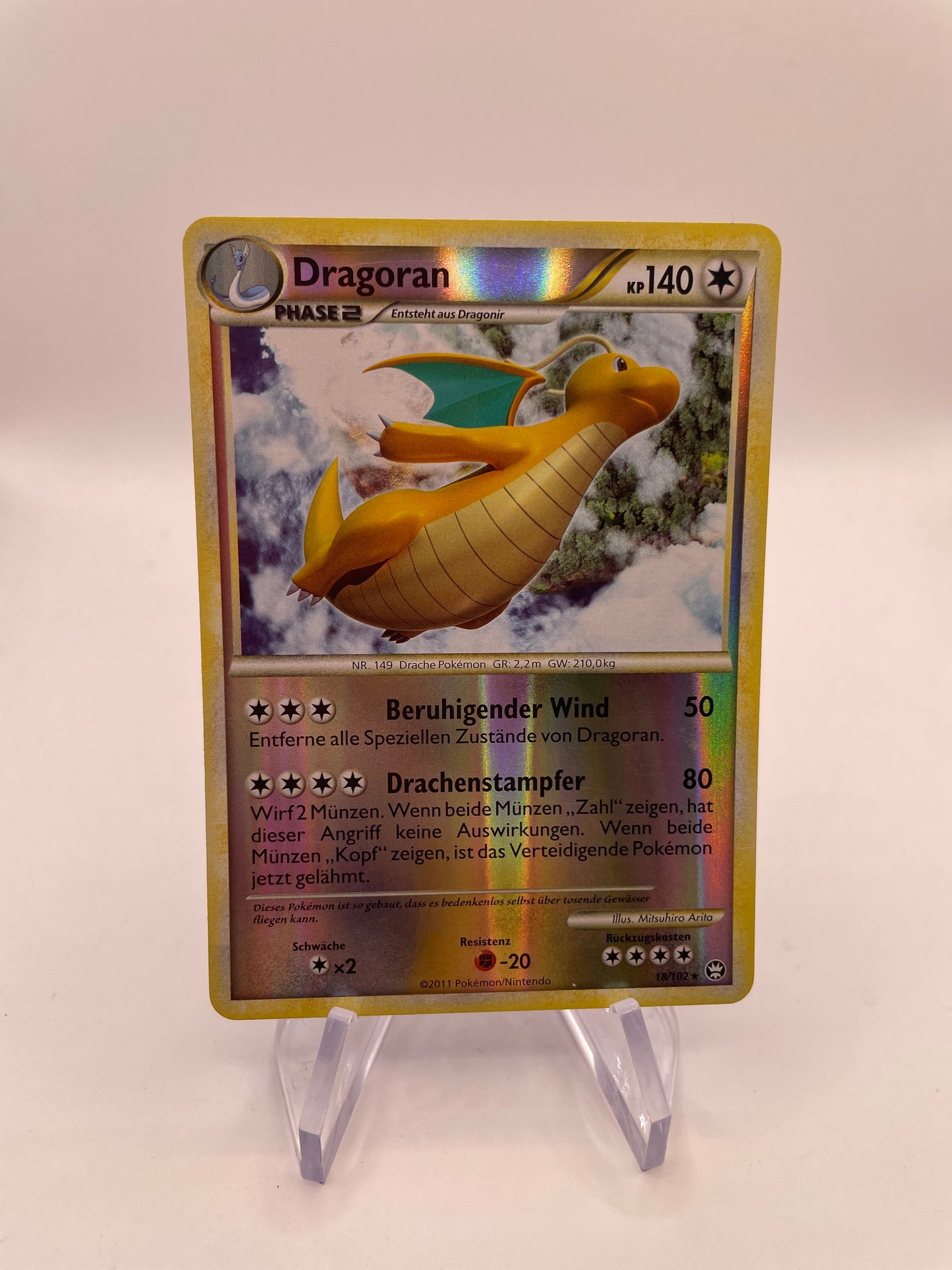 Pokémon Karte Reverse Dragoran 18/102 Deutsch