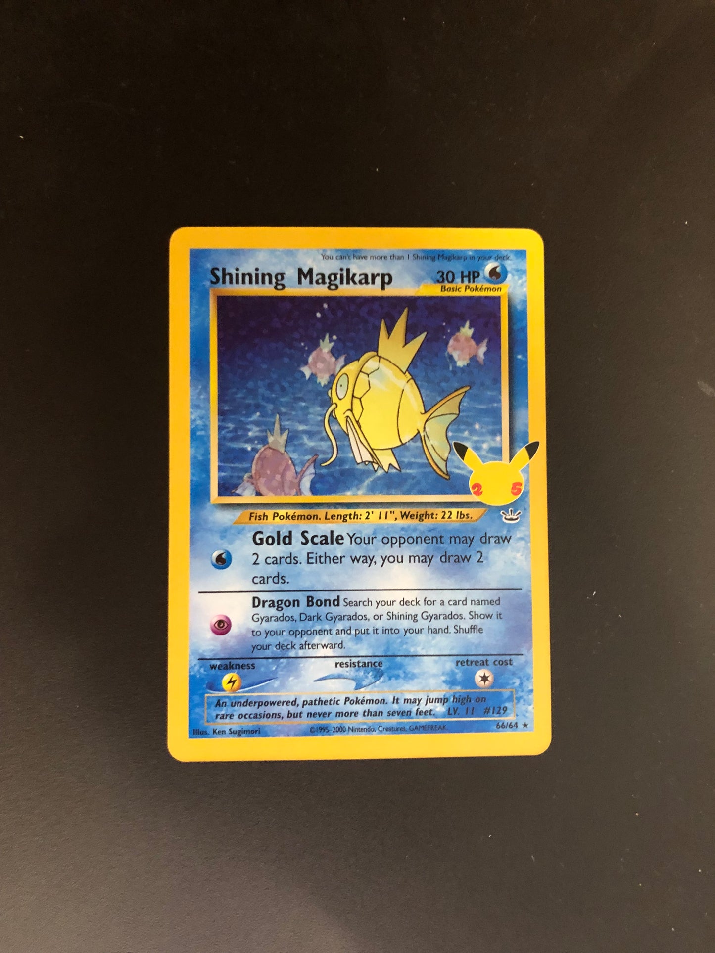 Pokemon Karte Holo Celebration Karpador 66/64 Englisch